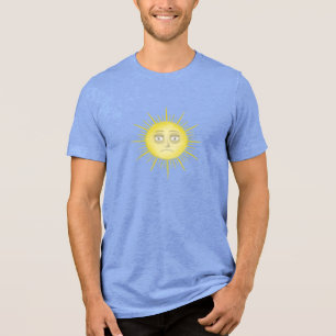 T-shirt En Tri-matière Art abstrait lumineux du soleil
