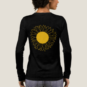 T-shirt En Tri-matière Art botanique minimaliste des tournesols