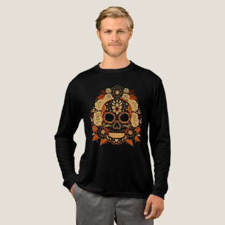 T-shirt En Tri-matière Art de crâne en sucre mexicain