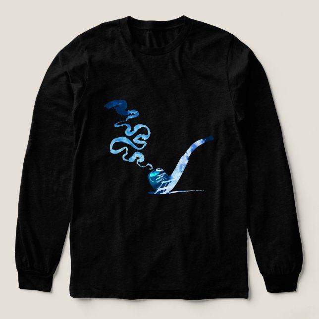 T-shirt En Tri-matière Art de fumer la pipe 2 (Motif devant)