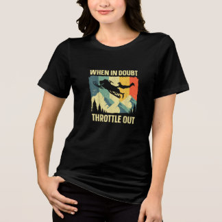 T-shirt En Tri-matière Art de motoneige cool pour hommes femmes enfants m
