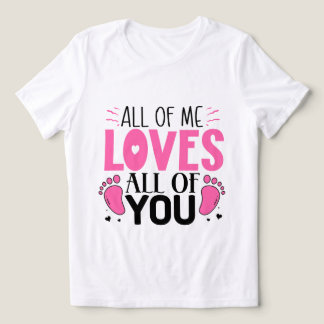T-shirt En Tri-matière Art de mots d'amour de bébé mignon