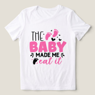 T-shirt En Tri-matière Art de mots de nourriture drôle de grossesse