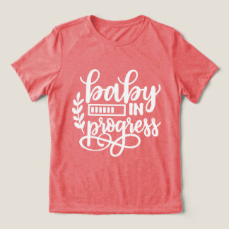 T-shirt En Tri-matière Art de mots de progrès de bébé mignon