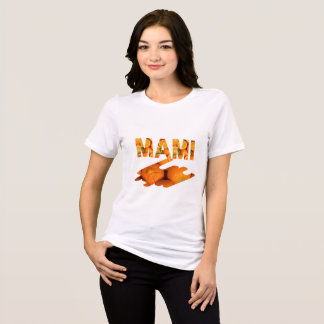 T-shirt En Tri-matière Art de typographie MAMI Orange
