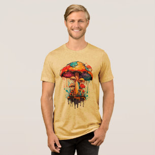 T-shirt En Tri-matière Art Psychédélique - Super Mushroom Driving