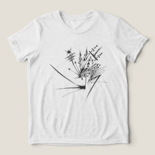 T-shirt En Tri-matière Art tribal abstrait noir et blanc 100 Tattoo
