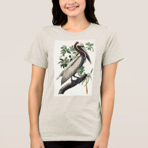 T-shirt En Tri-matière Art vintage d'Audubon sur le Pélican brun, oiseau 