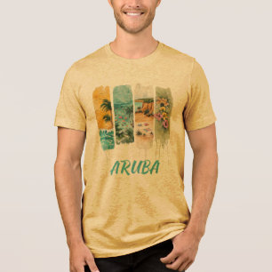 T-shirt En Tri-matière Aruba en design de coup de pinceau