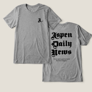 T-shirt En Tri-matière Aspen Daily News T-shirt gris homme