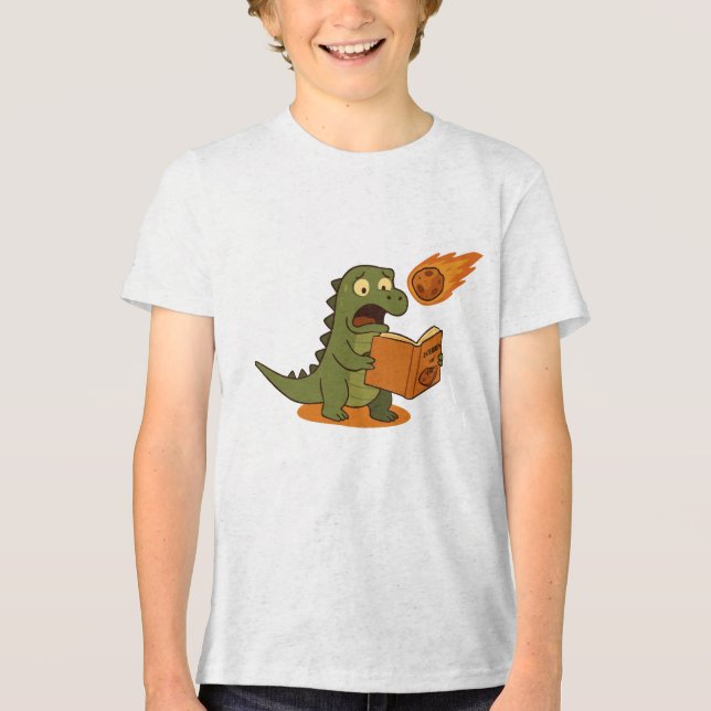 T-shirt En Tri-matière Asteroids and You, A Book For Dinosaurs (Recto)