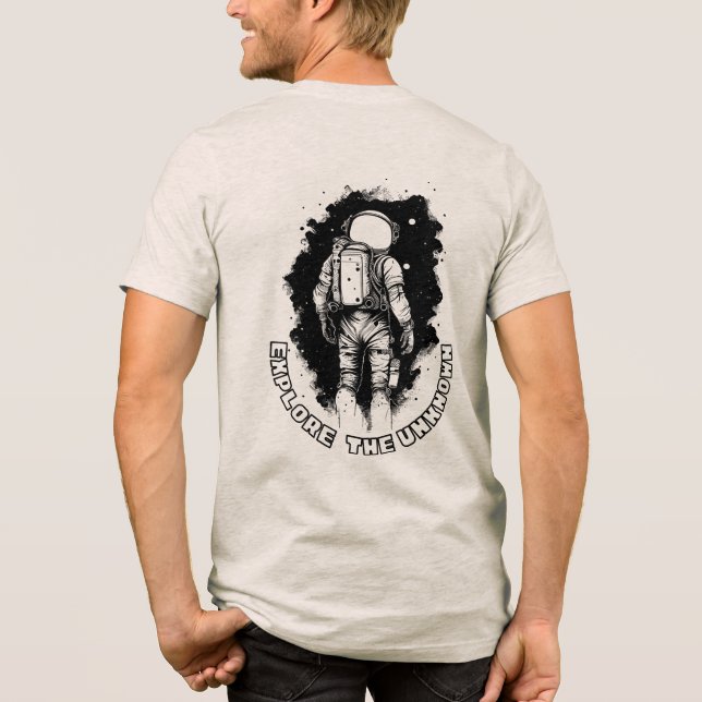 T-shirt En Tri-matière Astronaute « Explorez l'inconnu »  (Verso)