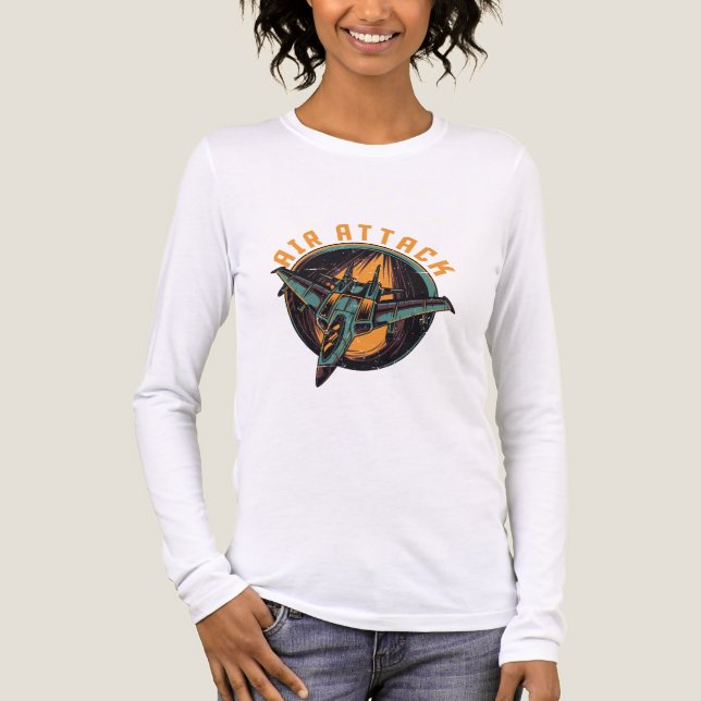 T-SHIRT  EN TRI-MATIÈRE ATTAQUE AÉRIENNE (Recto)