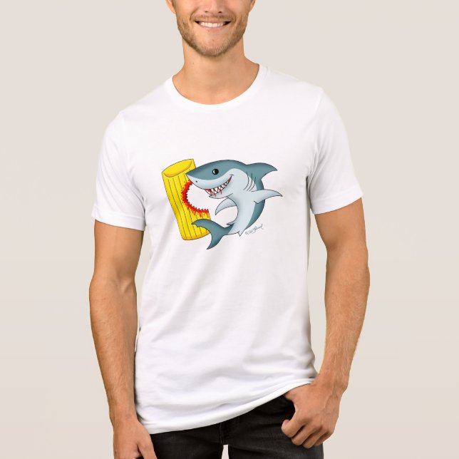 T-shirt En Tri-matière Attaque de requin ! (Recto)