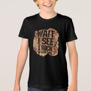 T-shirt En Tri-matière Attendez je vois un roc