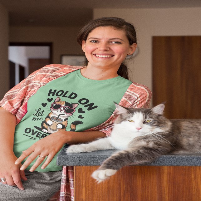 T-shirt En Tri-matière Attends, Laisse-Moi Repenser Cela (Hold On Let Me Overthink This Tri-Blend Shirt)