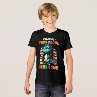 T-shirt En Tri-matière Attention À L'École Préscolaire Ici Je Viens