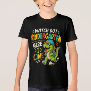 T-shirt En Tri-matière Attention maternelle j'arrive Dino