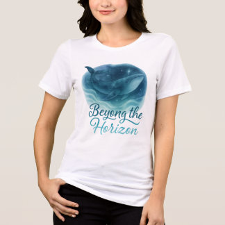 T-shirt En Tri-matière Au-delà de l'horizon - Aquarelle de baleine majest