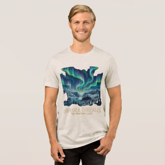 T-shirt En Tri-matière Aurore Boréale