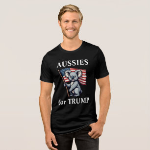 T-shirt En Tri-matière Aussies pour Trump Koala Ours drapeau américain