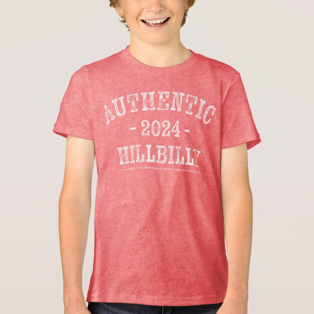 T-shirt En Tri-matière AUTHENTIC HILLBILLY™ 2024 Little’uns (Recto)
