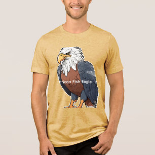 T-shirt En Tri-matière Autocollant de dessin animé d'aigle pêcheur africa