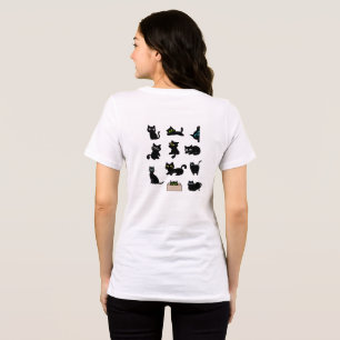 T-shirt En Tri-matière  Autocollant vinyle Chats noirs Mignon Chat 