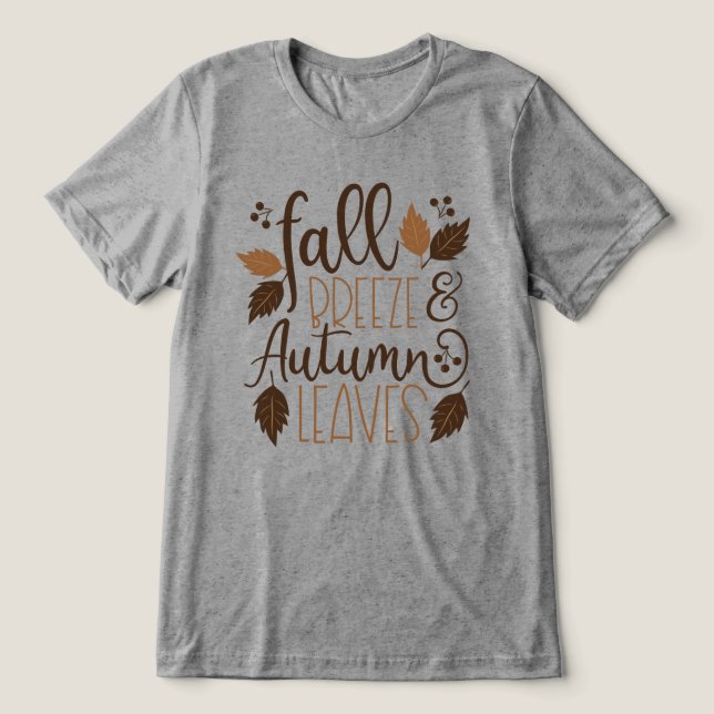 T-shirt En Tri-matière Automne Breeze Feuilles d'automne (Design Recto)