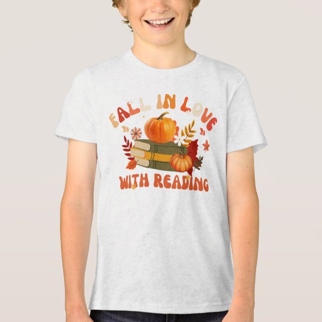 T-shirt En Tri-matière Automne Feuilles Graphique : T-shirt Automne (Recto)