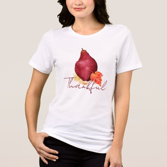 T-shirt En Tri-matière Automne Pear Floral Thanké (Recto)