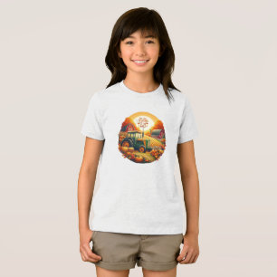 T-shirt En Tri-matière Automne rustique/vintage sur la ferme