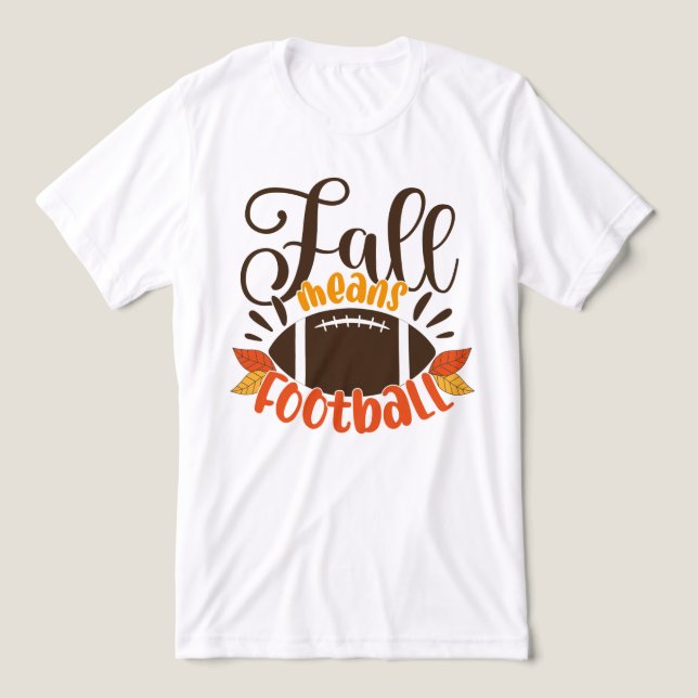 T-shirt En Tri-matière Automne signifie football (Design Recto)