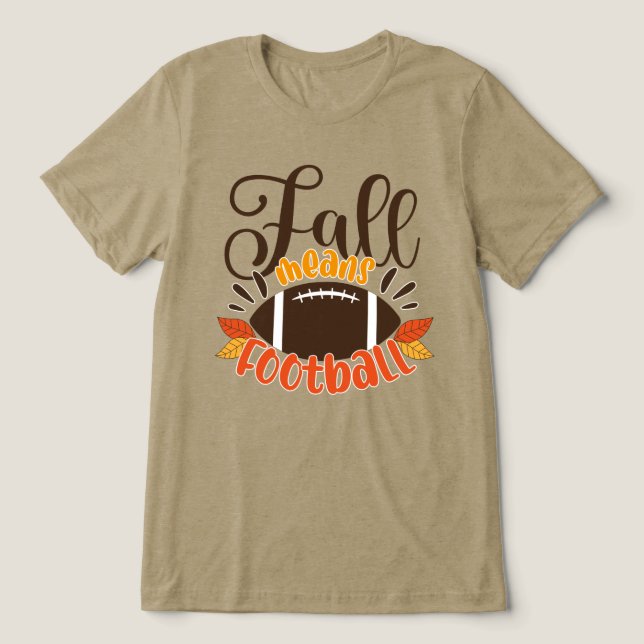 T-shirt En Tri-matière Automne signifie football (Design Recto)