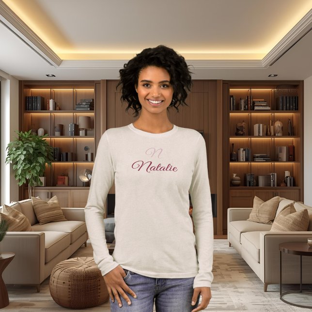 T-shirt En Tri-matière  Avec monogramme (Créateur téléchargé)