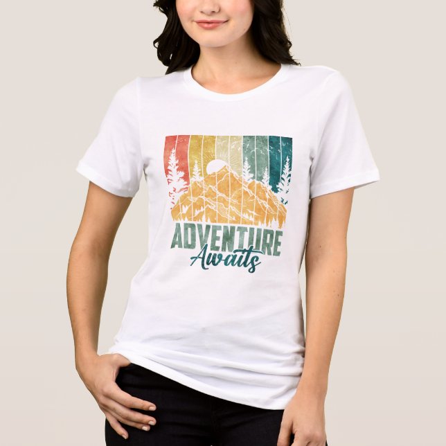 T-shirt En Tri-matière Aventure Attend (Recto)
