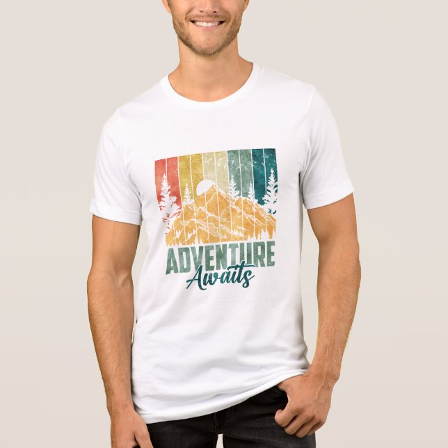 T-shirt En Tri-matière Aventure Attend (Recto)