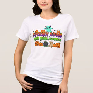 T-shirt En Tri-matière Aventure de Halloween de fantôme mignon de fantôme