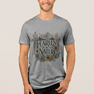 T-shirt En Tri-matière Aventure de montagne de fleurs sauvages sans peur