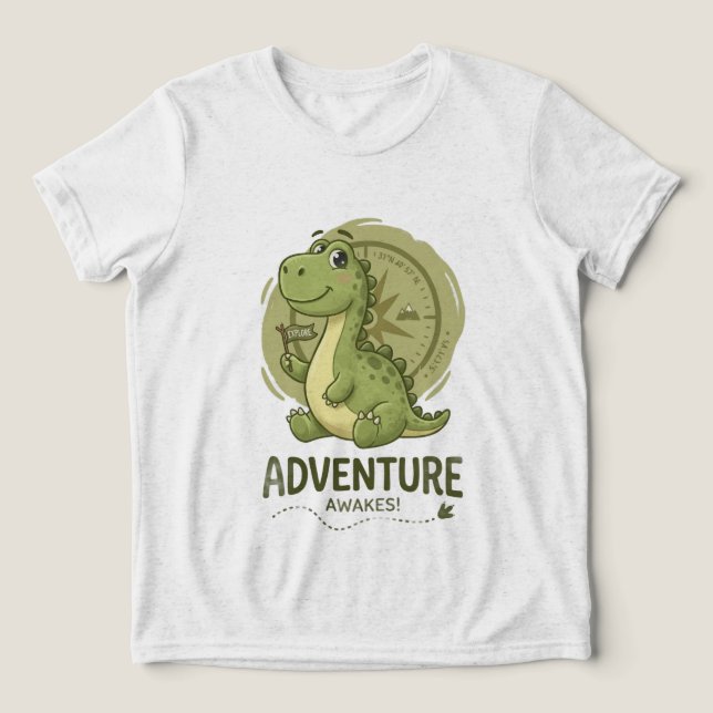 T-shirt En Tri-matière Aventure Dino (Design Recto)
