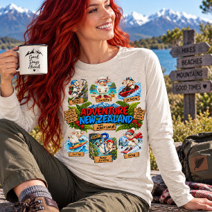T-shirt En Tri-matière Aventure Nouvelle-Zélande Mouton Excentrique