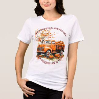 T-shirt En Tri-matière Aventures citrouilles-Camions Vintages et Citrouil