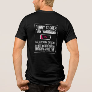 T-shirt En Tri-matière Avertissement Batterie Faible Critique Supporter d