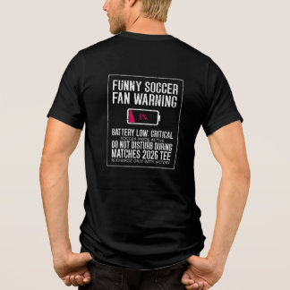 T-shirt En Tri-matière Avertissement Batterie Faible Critique Supporter d