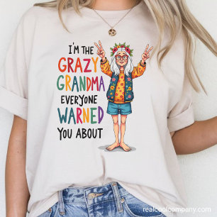 T-shirt En Tri-matière Avertissement de Grand-mère folle