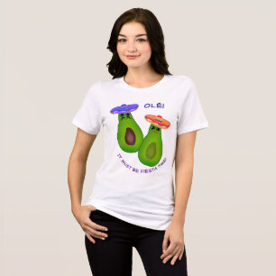 T-shirt En Tri-matière Avocado Couple w Sombreros