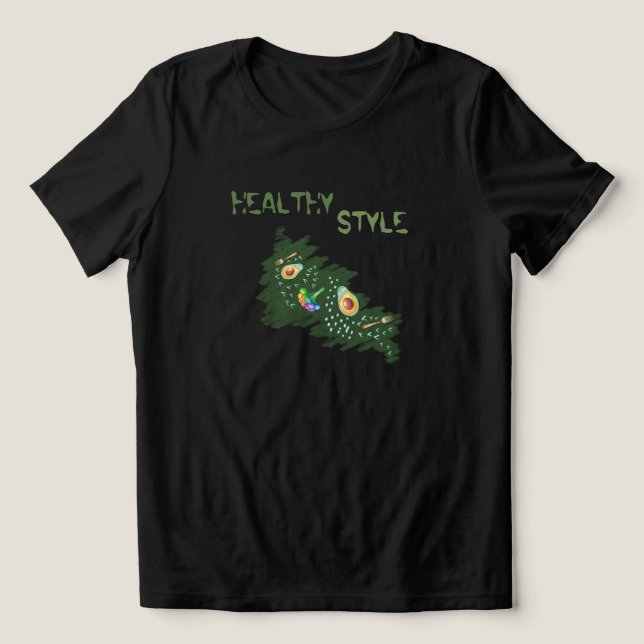 T-shirt En Tri-matière avocado wellnes (Design Recto)