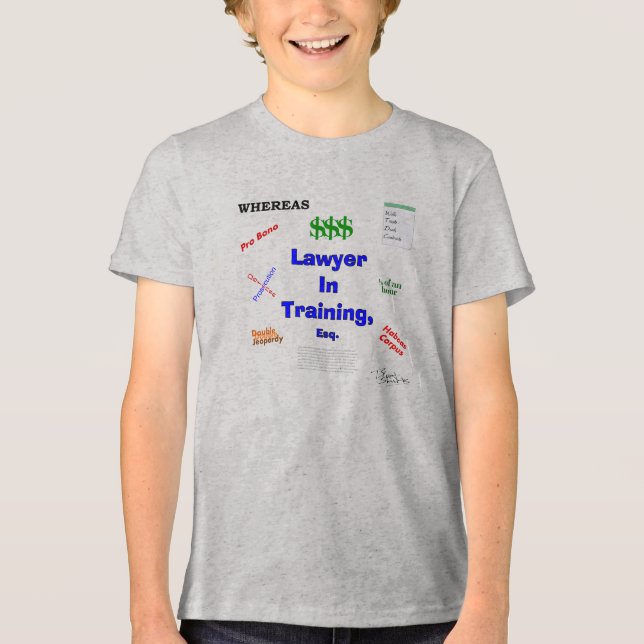 T-shirt En Tri-matière Avocat en formation (Recto)