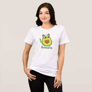 T-shirt En Tri-matière Avocato – Création Hybride de Chat et Avocat Migno