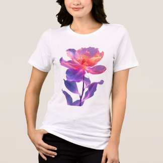 T-shirt En Tri-matière Avril Fleur néon florale abstraite renouveau de pr